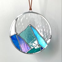 Image 1 of Mountains and Moon Suncatcher
