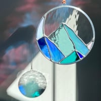 Image 3 of Mountains and Moon Suncatcher
