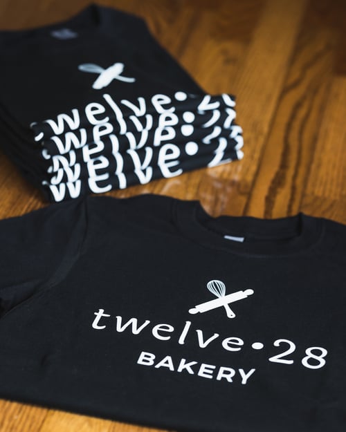 Image of Twelve•28 Bakery - Logo T-Shirt - Black