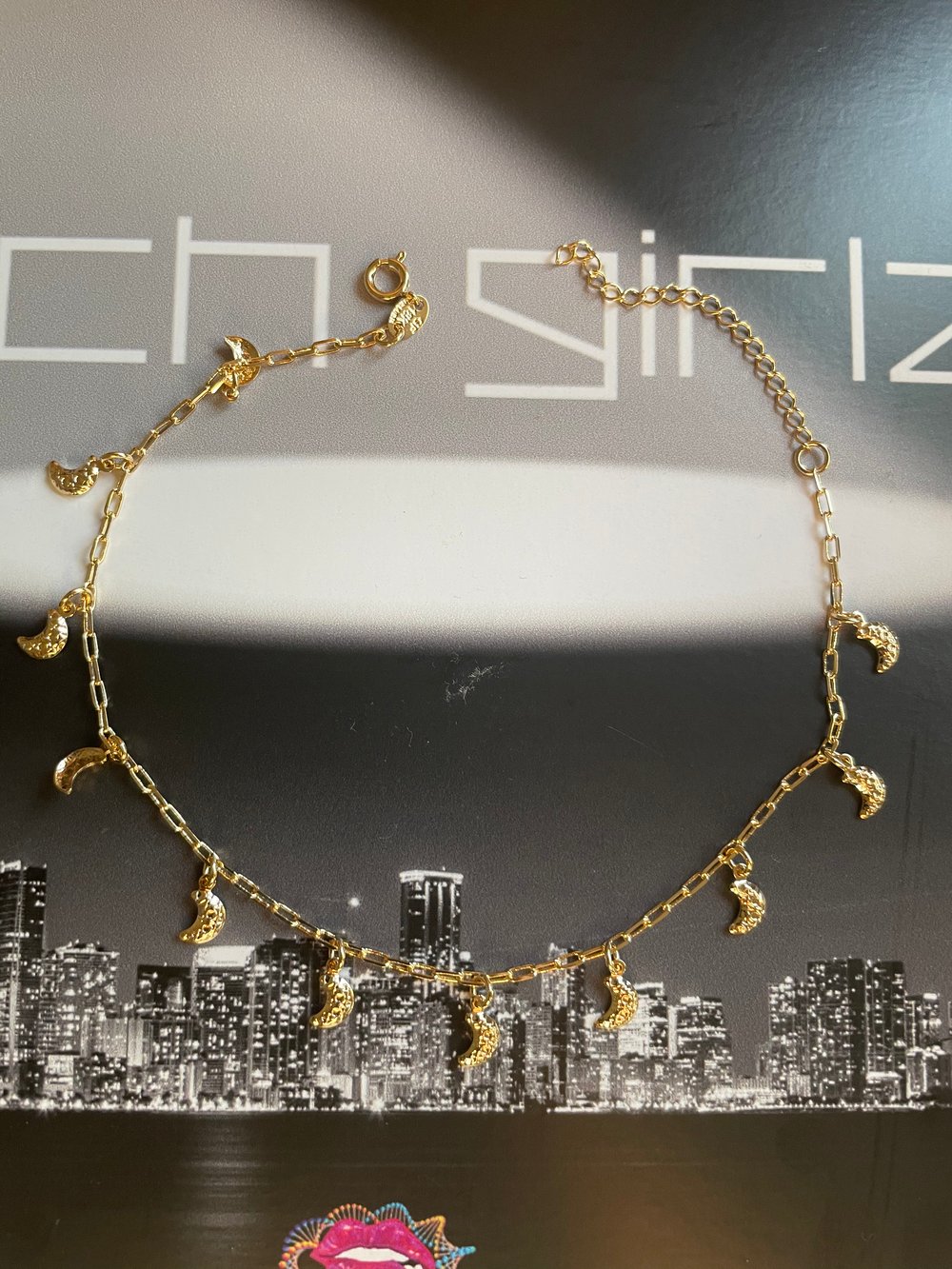 To the moon and back anklet 