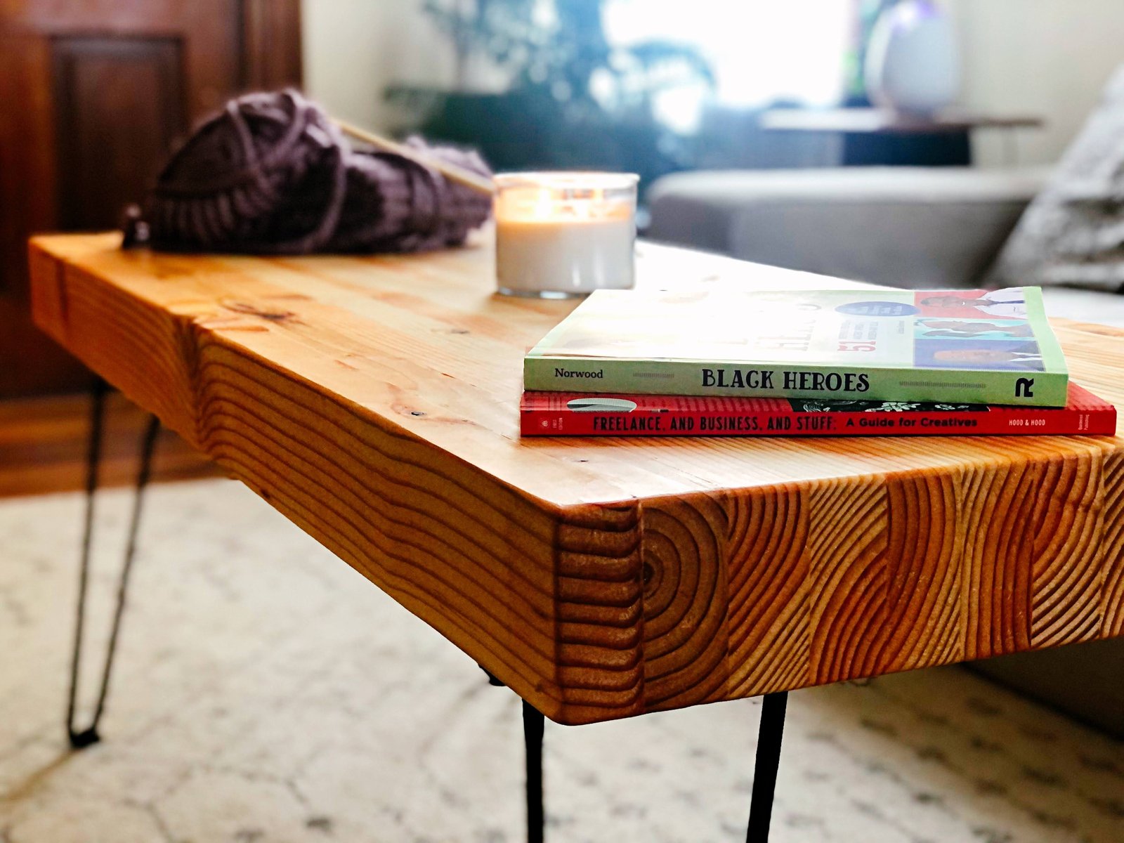 butcher block coffee table