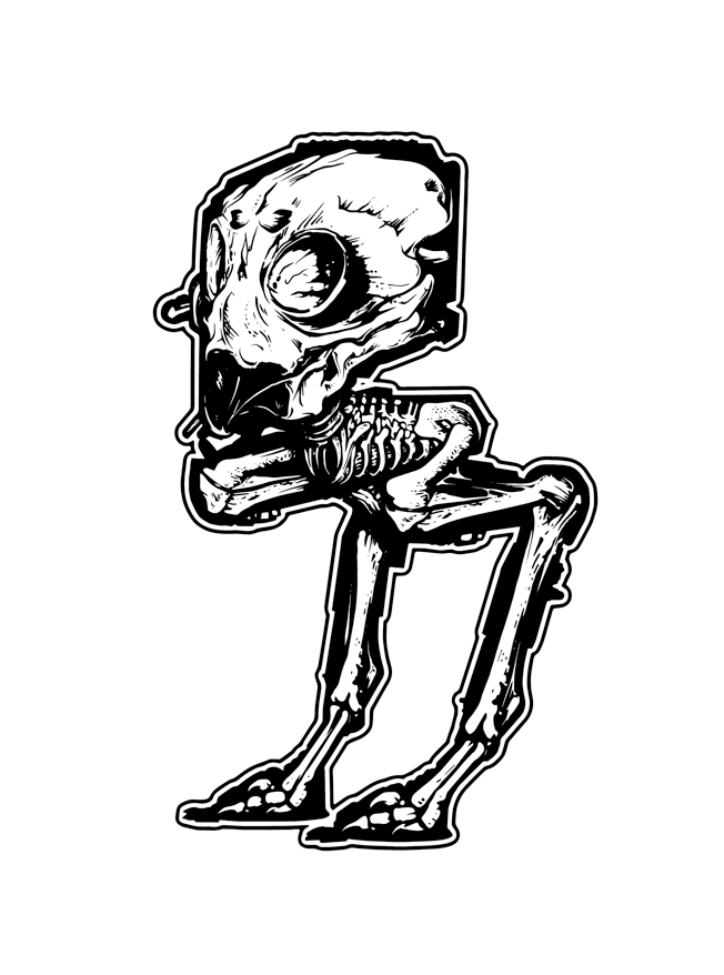 Image of Flightless Walker (Sticker Only) by DeathStyle Art