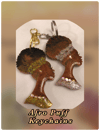 Afro Puff Keychains 