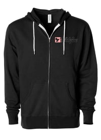 Image 2 of EDIFICE JAPAN CRANE  BLACK ZIP UP HOODIE 