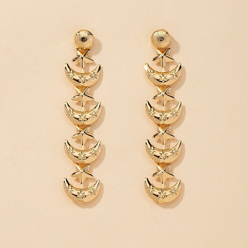 Image of Moon and Stars Earrings