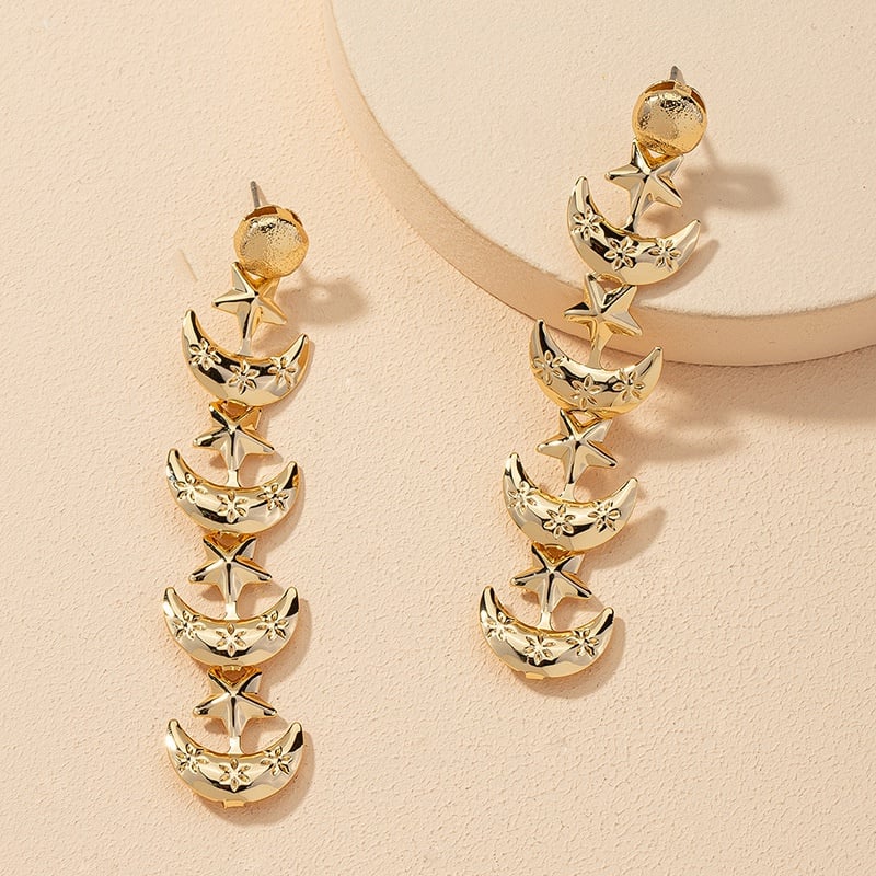 Image of Moon and Stars Earrings