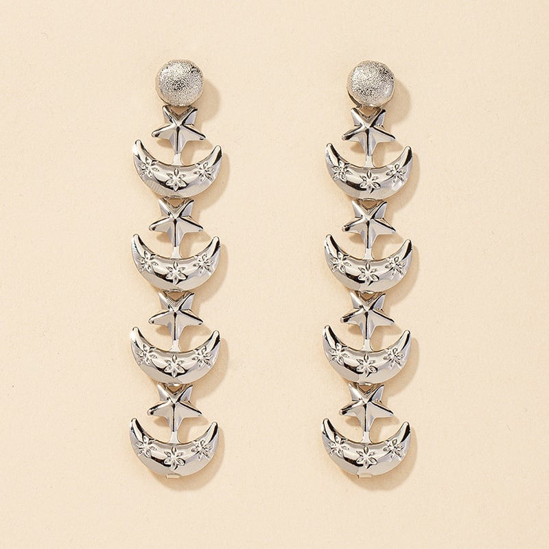 Image of Moon and Stars Earrings