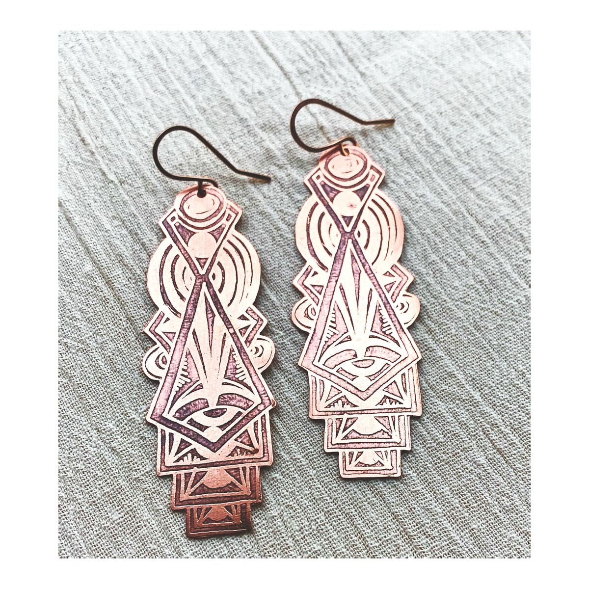 Image of Copper Vision Earrings 