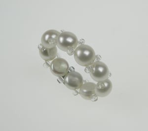 Image of Real White Pearl AAA Single Band Ring