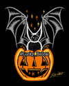 Pumpkin Bat Signed Print