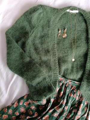 Image of -- PATRON/PATTERN : FRENCHY Cardigan Mohair & Angora versions --