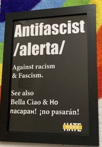 'Alerta' A3 Antifascist Poster  (unframed)