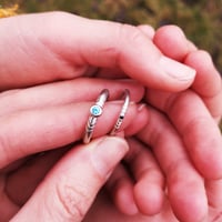 Image 2 of Mother and Child Ring Set