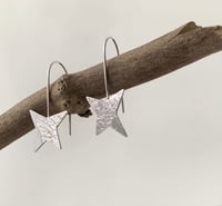 Image 1 of Silver star earrings 