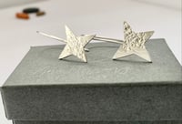 Image 2 of Silver star earrings 