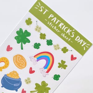 Image of St. Patrick's Day Sticker Sheet