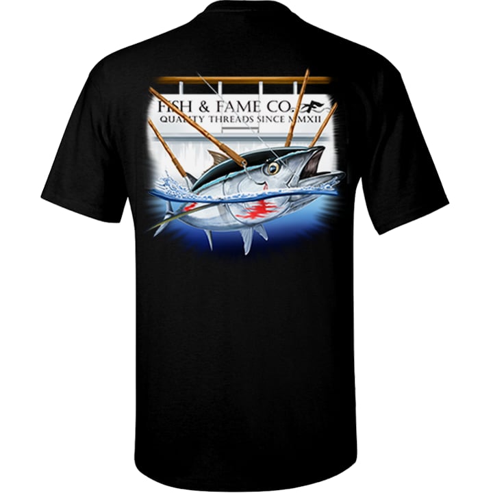 Image of Blue Fin Tee (black)