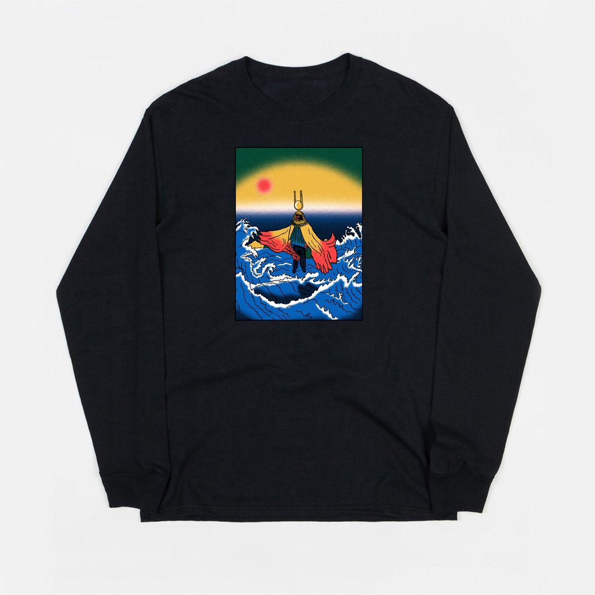 Sun Ra (black long sleeve t-shirt) | Gaurab Thakali
