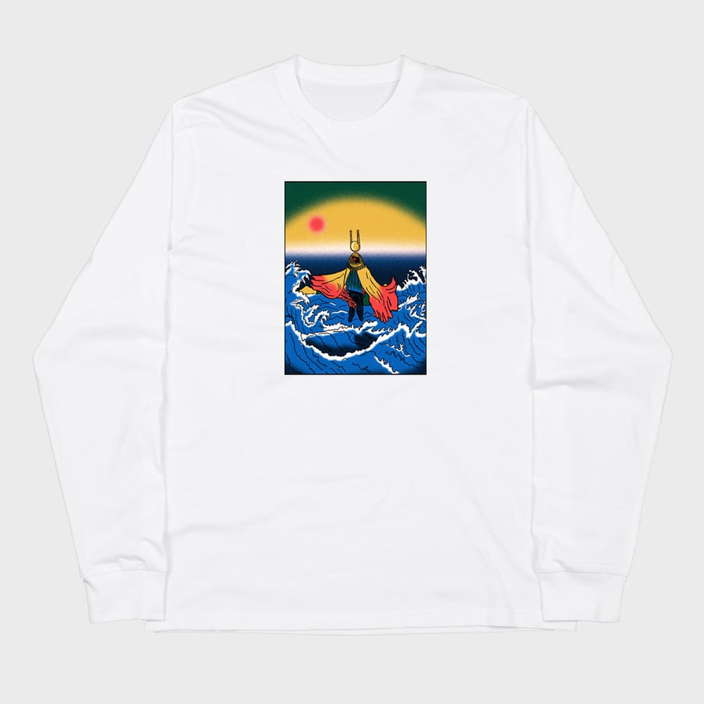 Image of Sun Ra (white long sleeve t-shirt)