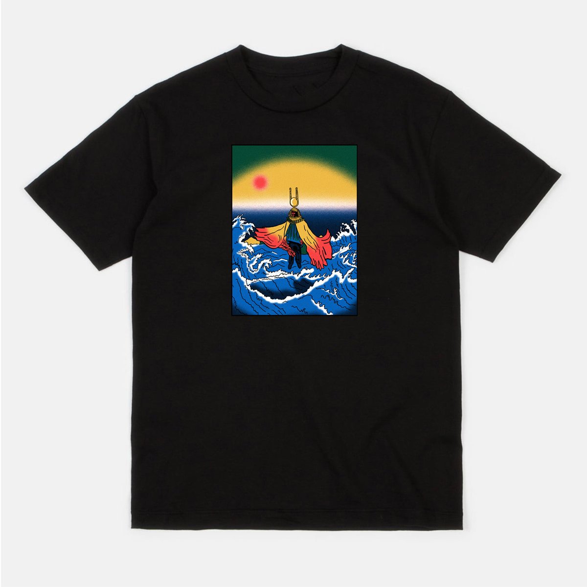 Sun Ra (black short sleeve t-shirt) | Gaurab Thakali