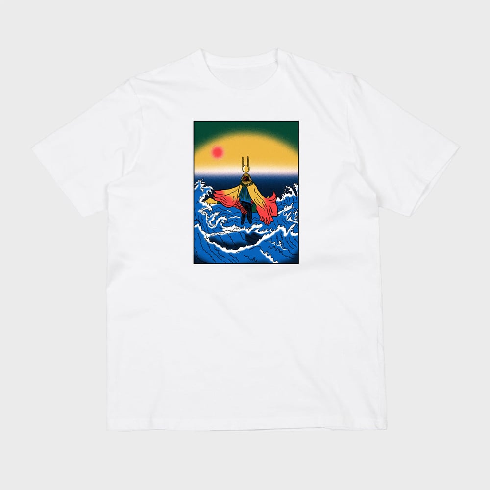 Image of Sun Ra (white short sleeve t-shirt)