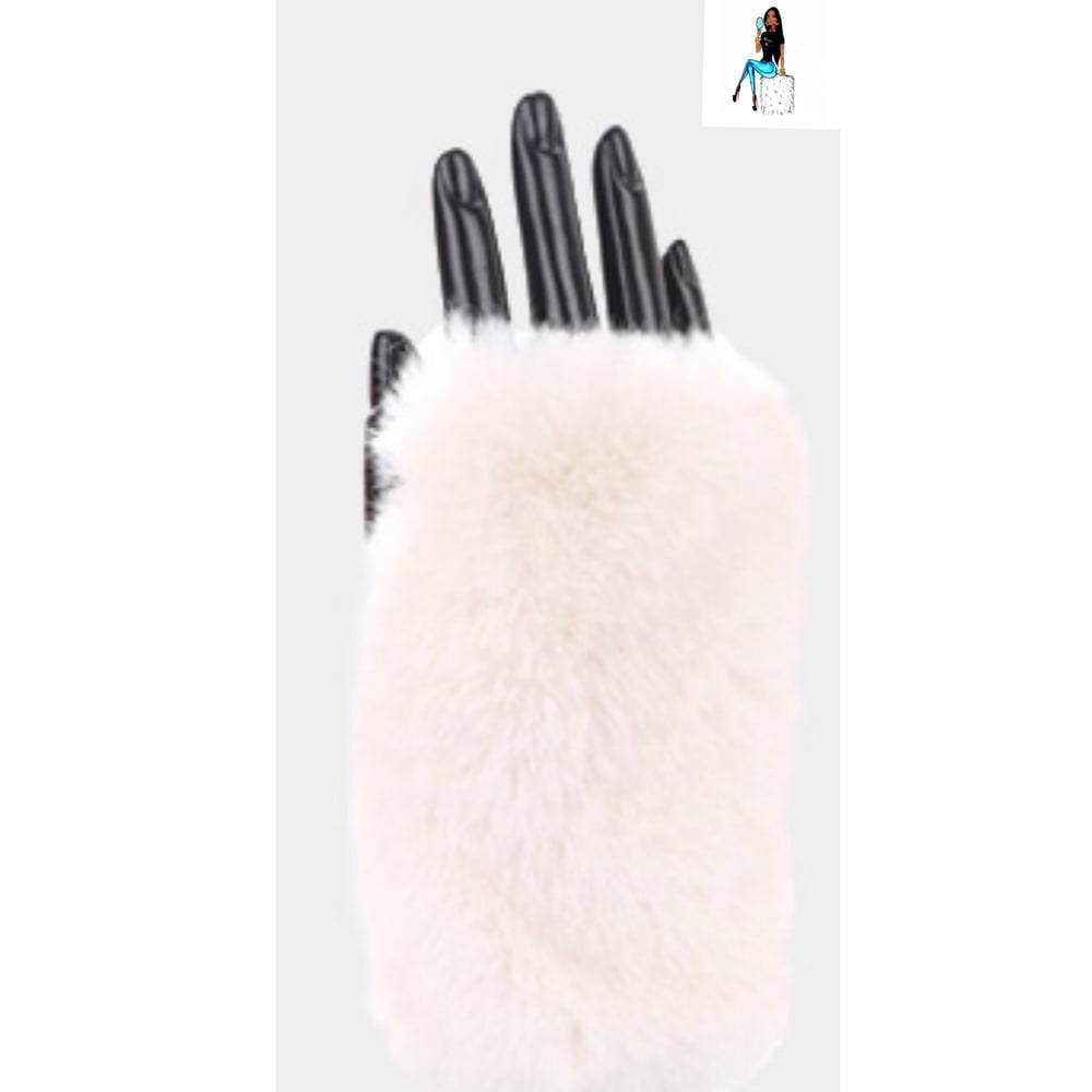 Image of Kimora Fur fingerless gloves 