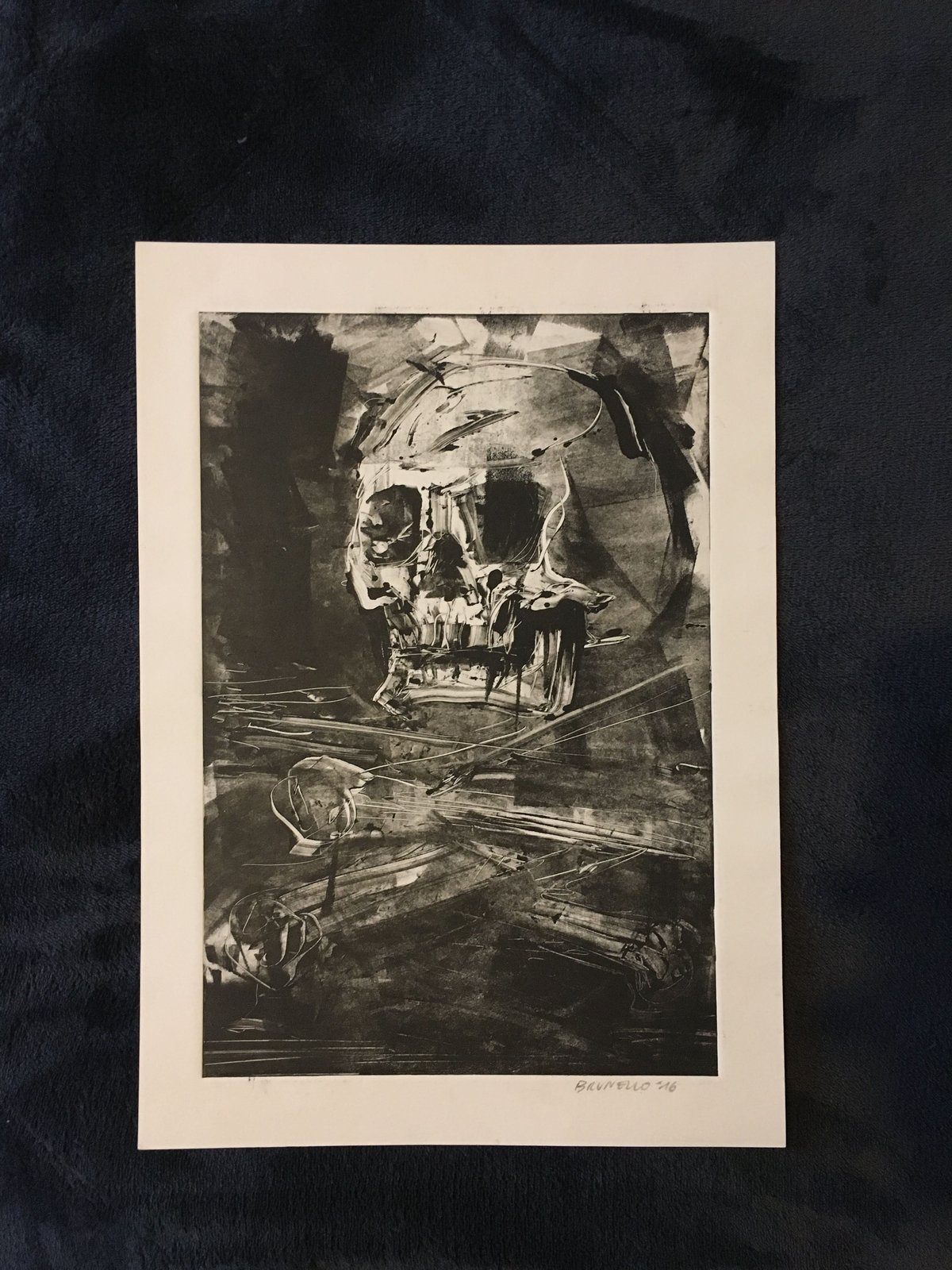 Image of Skull monotype 2