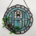 Blue Hobbit House Door 