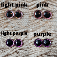 Image 2 of 12mm Glitter 3D safety eyes 