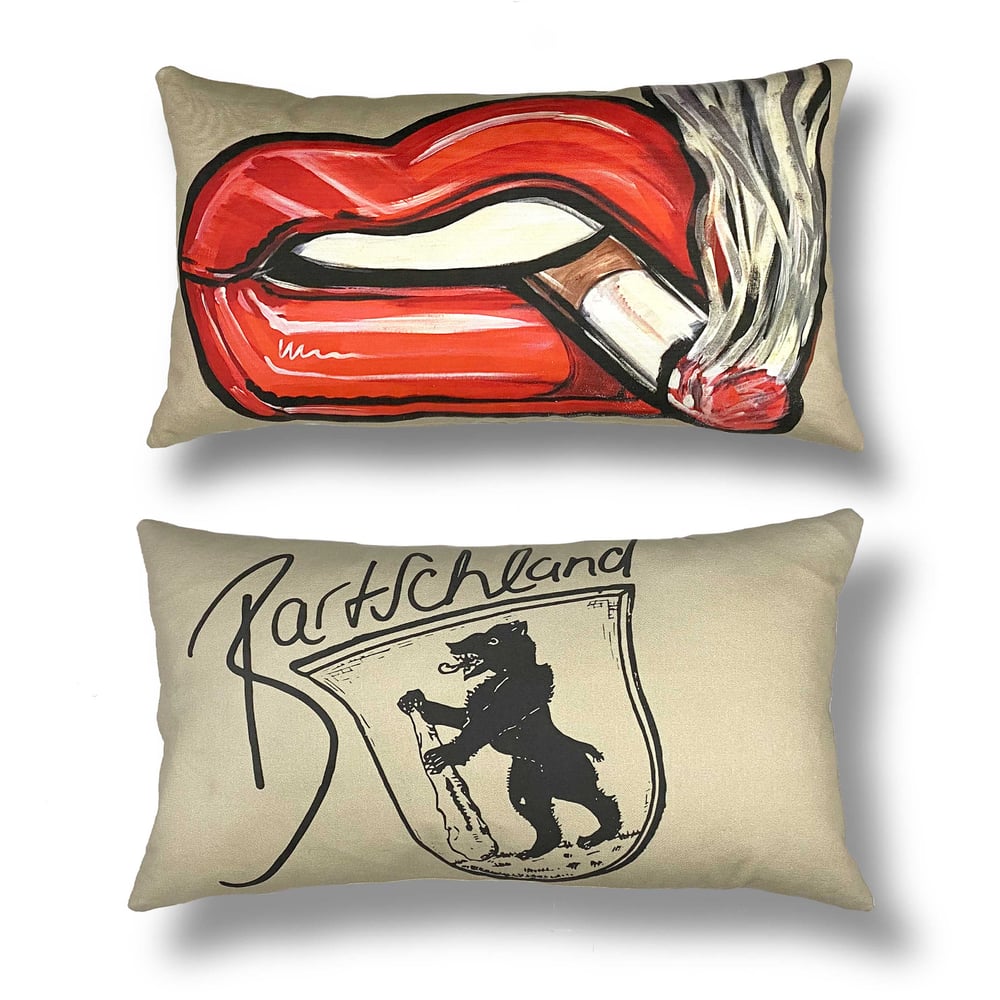 Oversized lips pillow