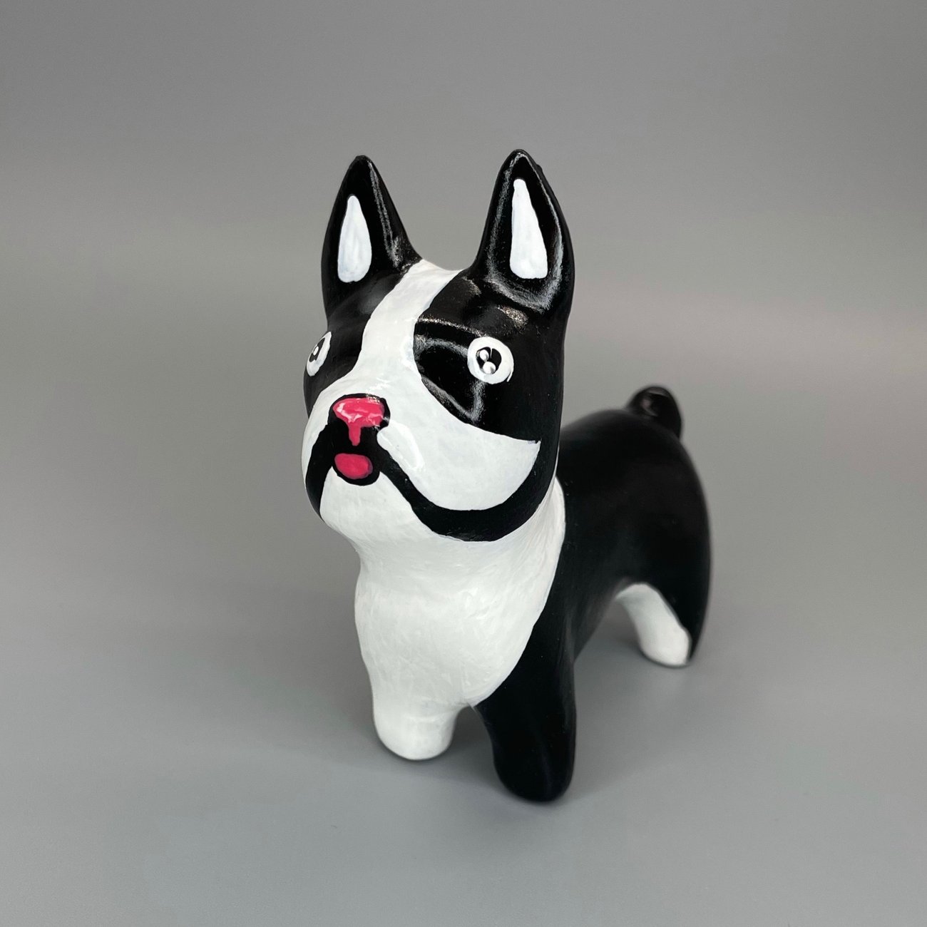 Boston Terrier Art Figurine