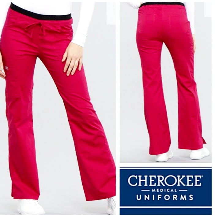 Cherokee Workwear Core Stretch Drawstring Cargo Scrub Pants