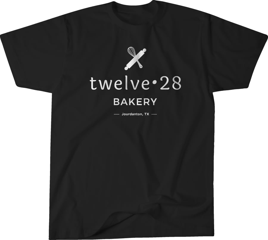 Image of Twelve•28 Bakery - Logo T-Shirt - Black