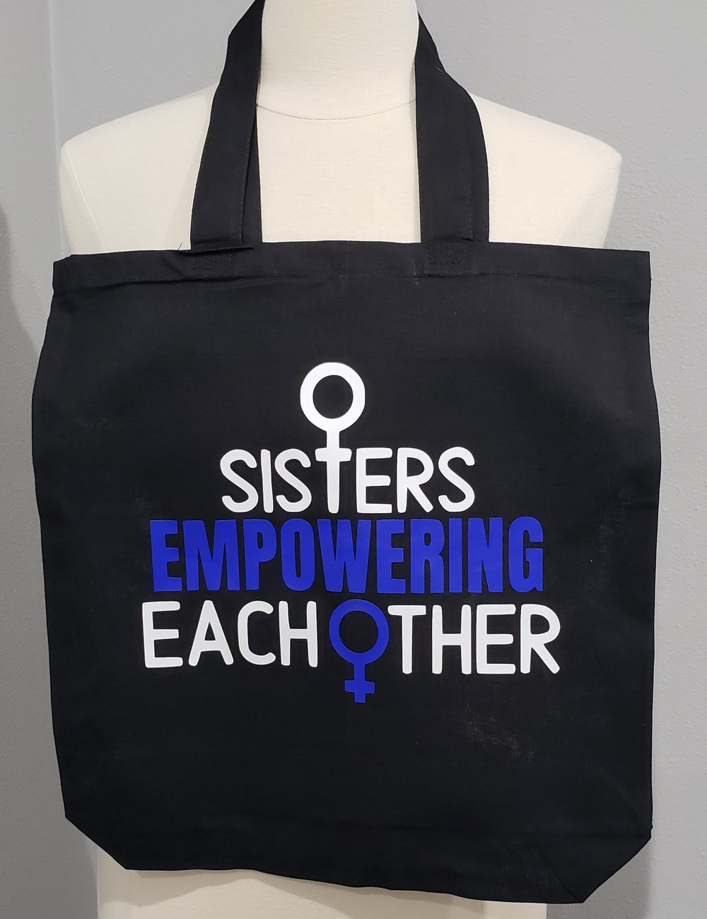 Sisters Empowering Each Other Canvas Tote Bag 