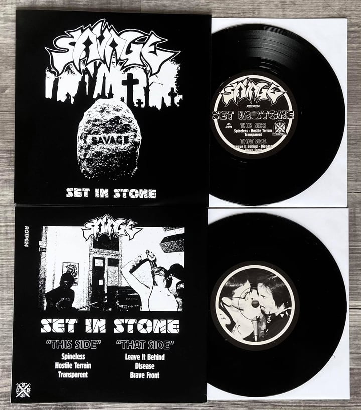 Image of SAVAGE - Set In Stone 7"