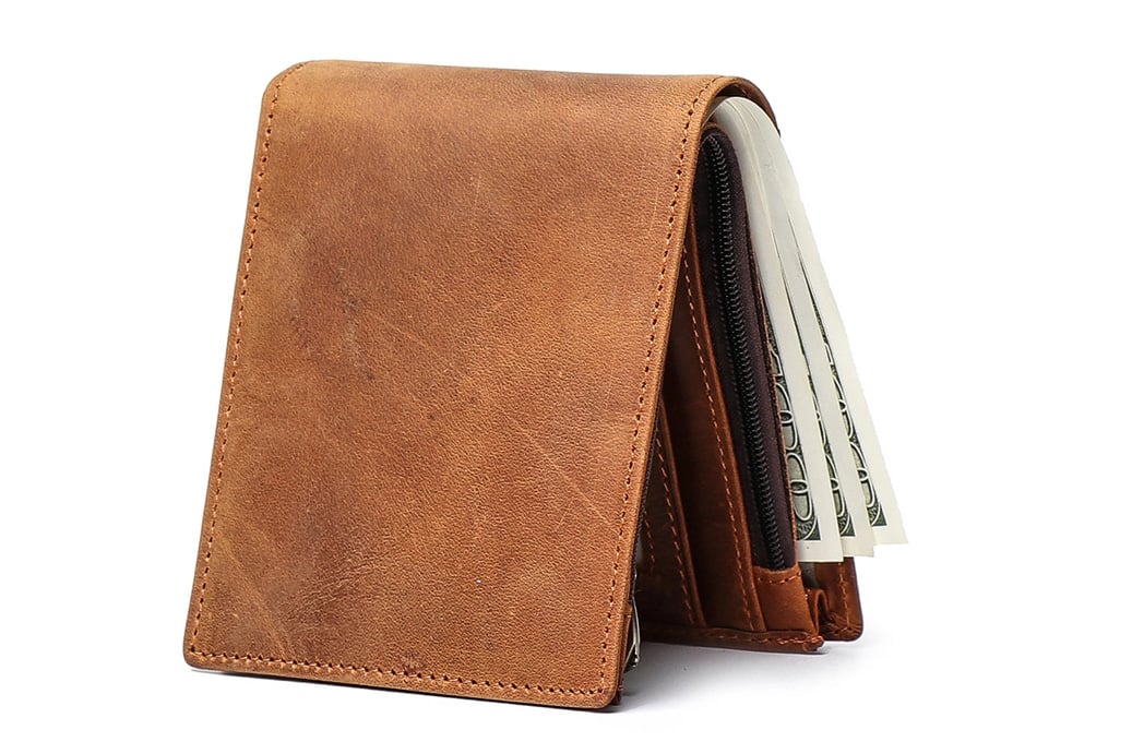 EXCLUSIVE Men's Leather Wallet Essence in Gold – ANTORINI®