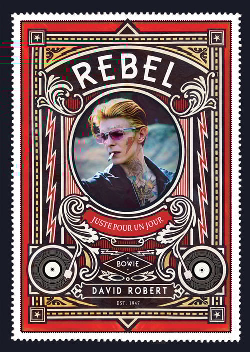 Image of Bowie Rebel Commemorative Stamp