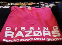 Image 3 of Psycho Punko Metal Groove Ladies Pink T-Shirt