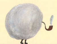  Smoke Cloud with Breughel Feet Smoking a Pipe 