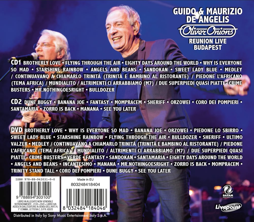 COM1420-2 // OLIVER ONIONS REUNION LIVE BUDAPEST (DOPPIO CD + DVD + BOOK)