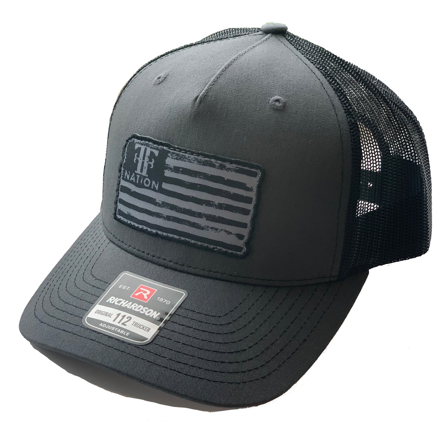 Image of FF Nation Grey/Black Patch Hat