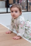 Blouse Léa fleurs roses et feuilles 12-18m