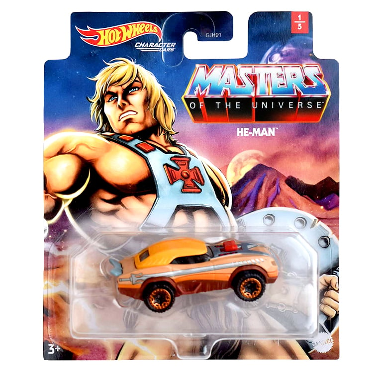  Masters Of The Universe Hot Wheels Character Cars He-Man Die-Cast 1/64