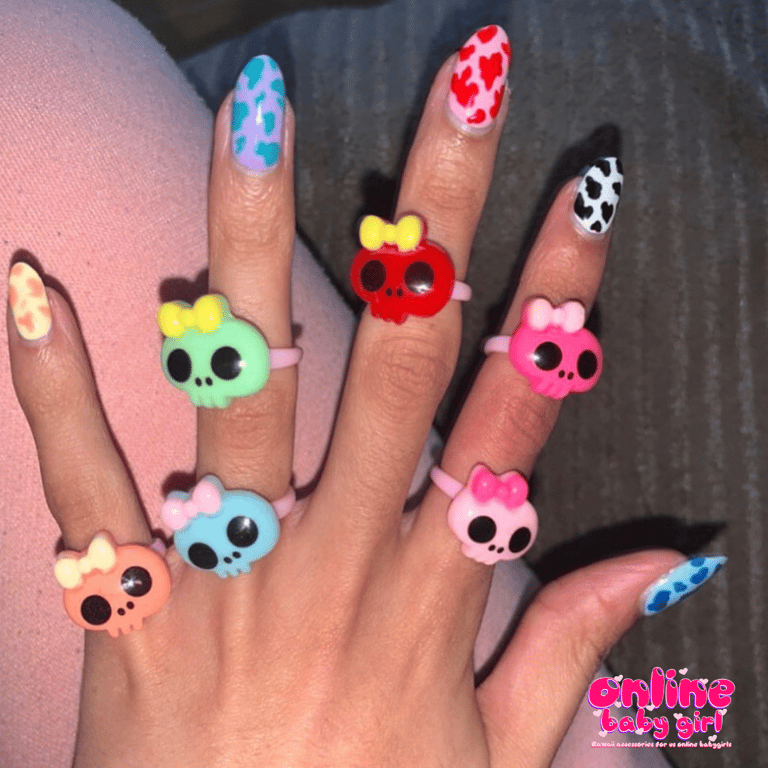 Kawaii Skull Rings