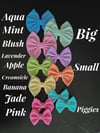 Spring Solid Fabric Bows