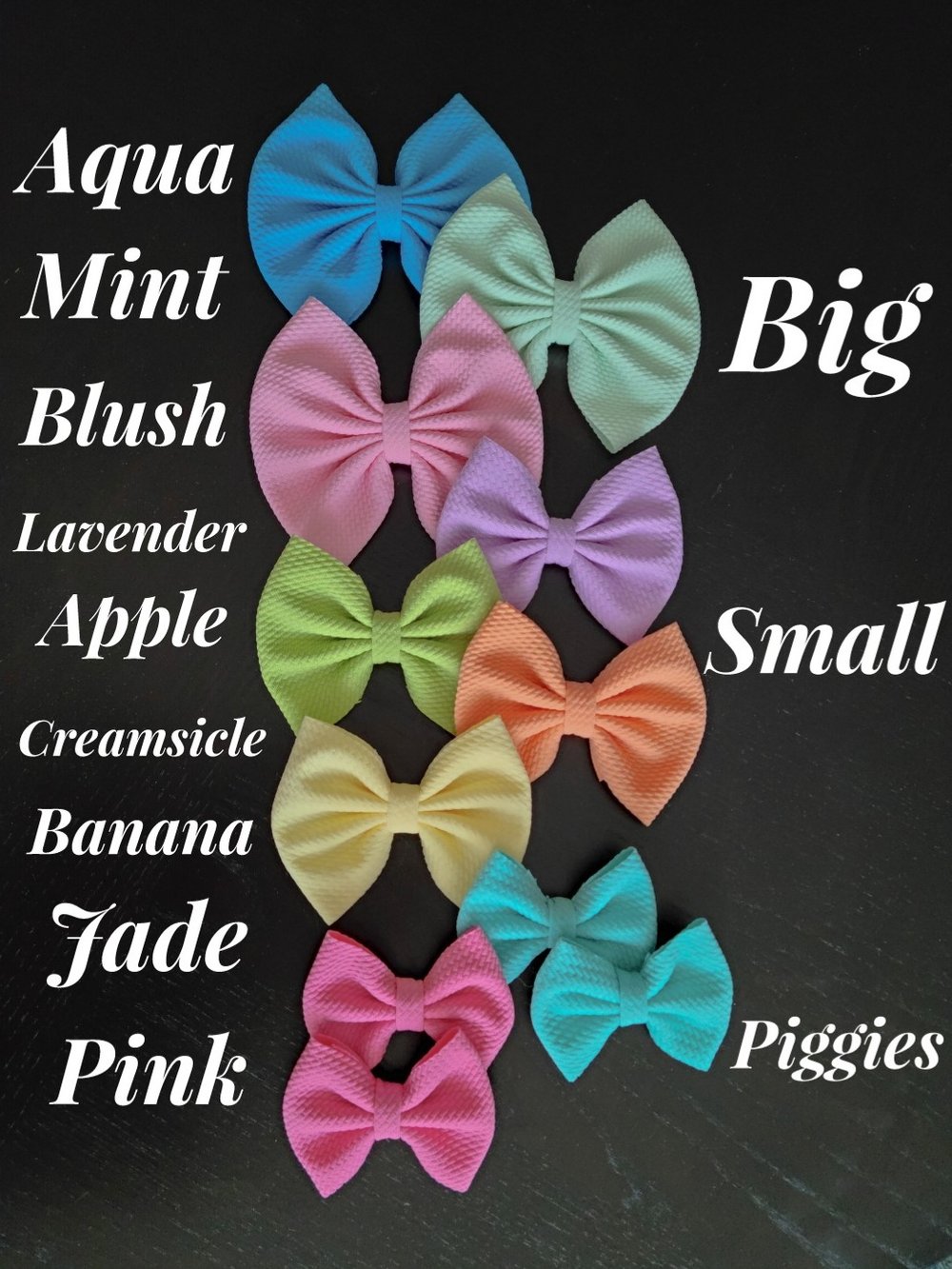 Spring Solid Fabric Bows