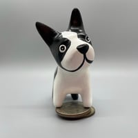 Image 1 of Boston Terrier Art Figurine "Clever"