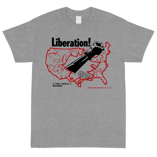 8oz A FREE PEOPLE'S Grey Liberation T Shirt