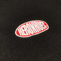 Image 2 of 14oz Heron Hues Logo Black Red Sweat Pants