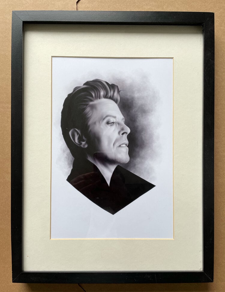 'Bowie Heathen' Art Print by Alisdair Wood